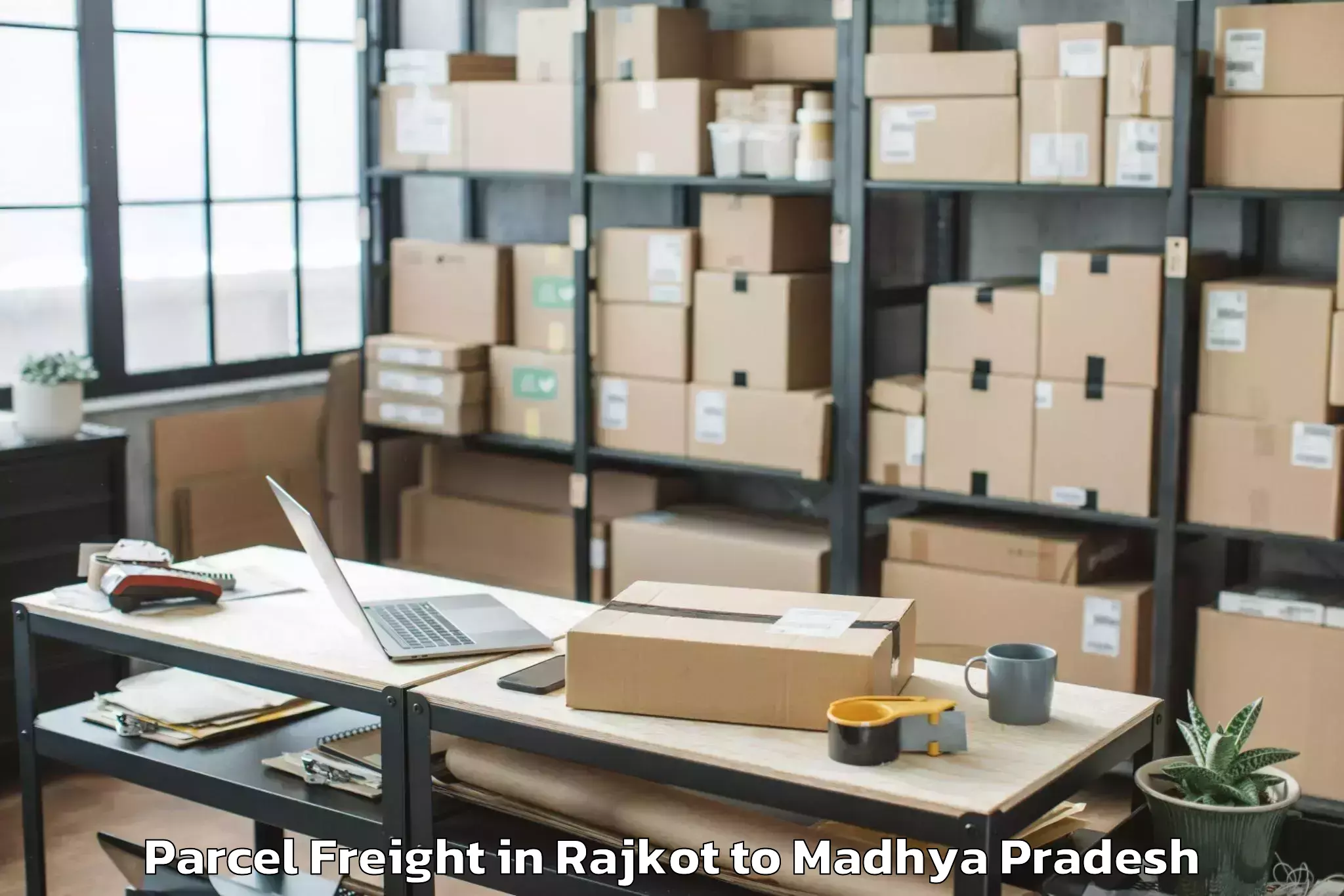 Leading Rajkot to Sironj Parcel Freight Provider